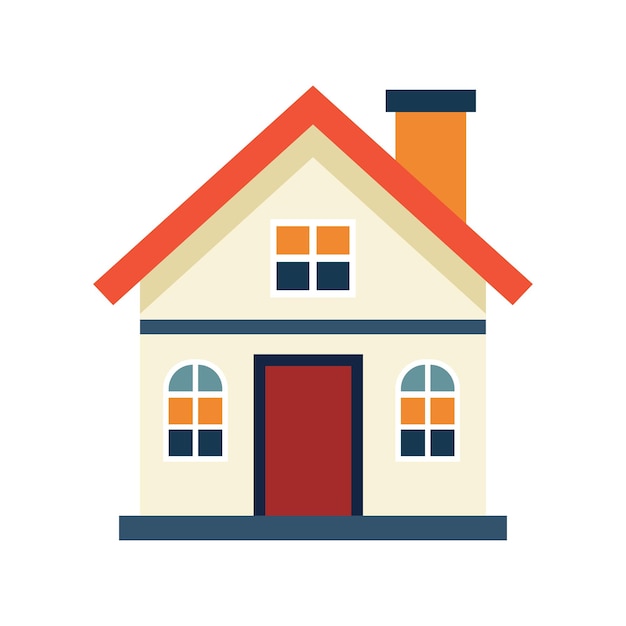 A house on white background vector illustration