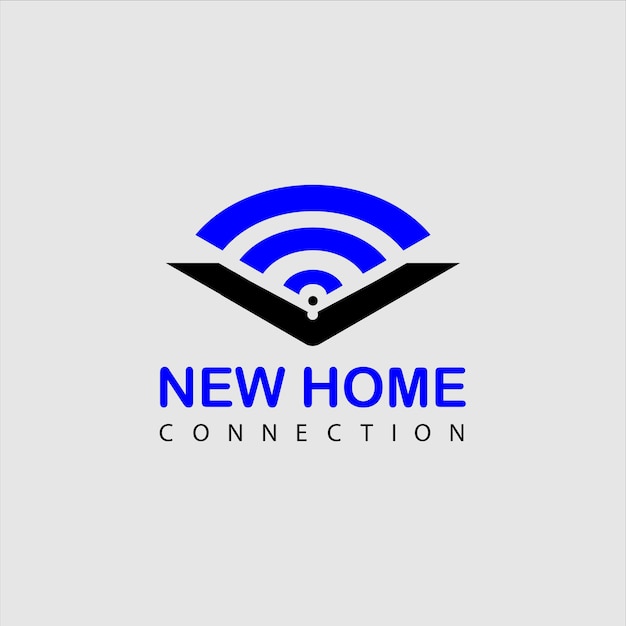 House and wi-fi signal as smart home concept