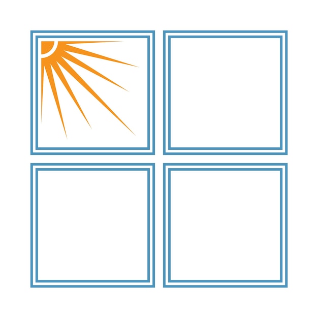 House windows logo icon design