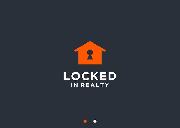 키 로고 디자인 터 실루 일러스트레이션