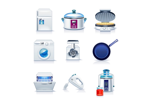 Household appliances icons 2