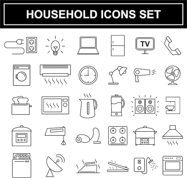 Set di icone di elettrodomestici