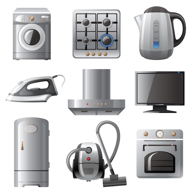 Vector household appliances