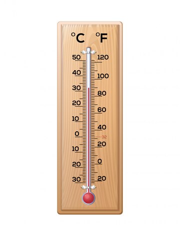 Room thermometer for measuring temperature degree Vector Image