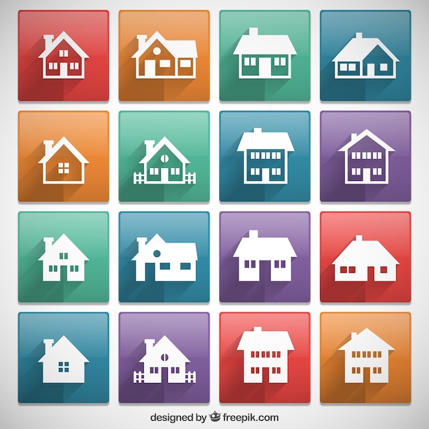 Houses icons collection