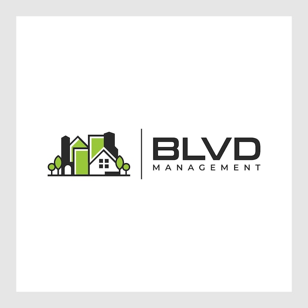 Vector housing logo design