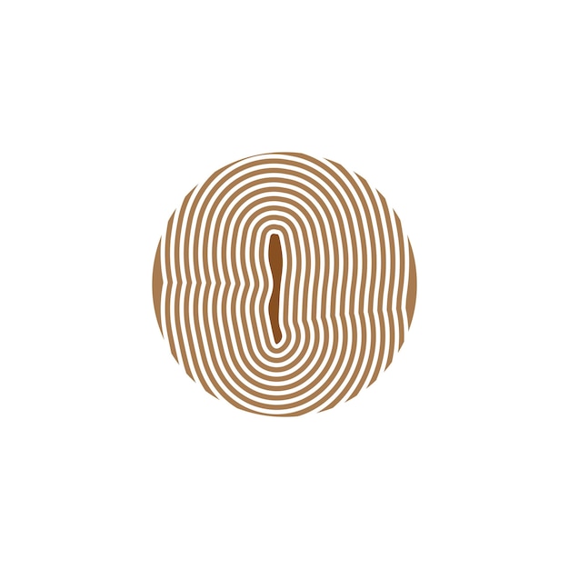 Vector hout teken pictogram boomgroei ringen logo ontwerp pictogrammalplaatje