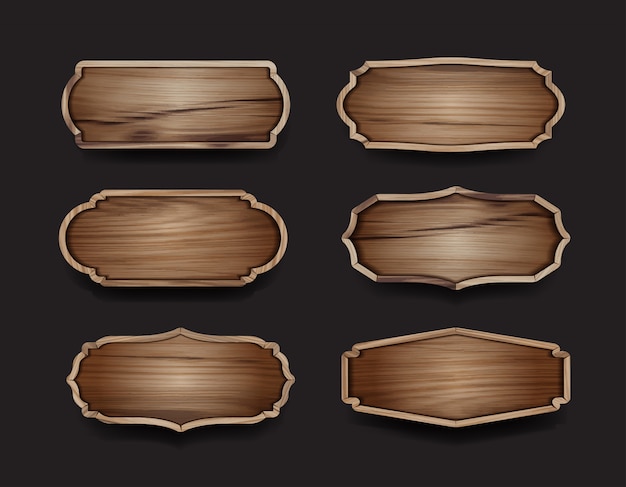 houten borden label