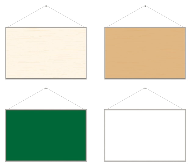 Houten bulletin prikbord vector