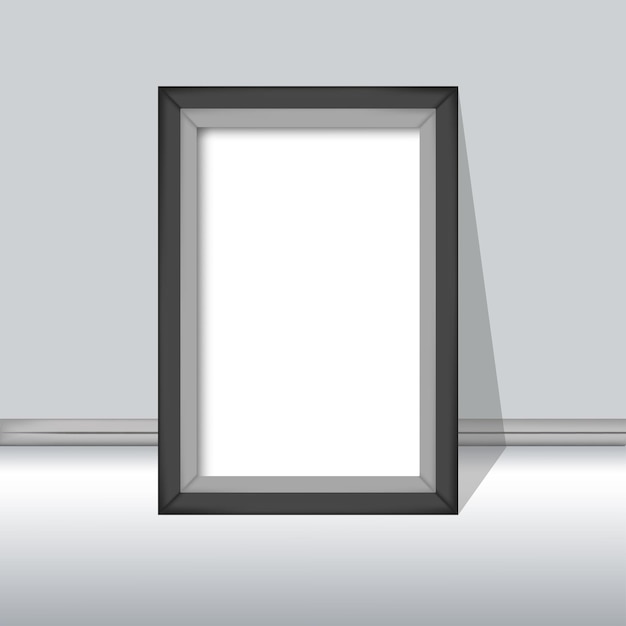 houten frame geïsoleerd op een witte achtergrond