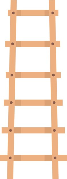Vector houten ladderapparatuur