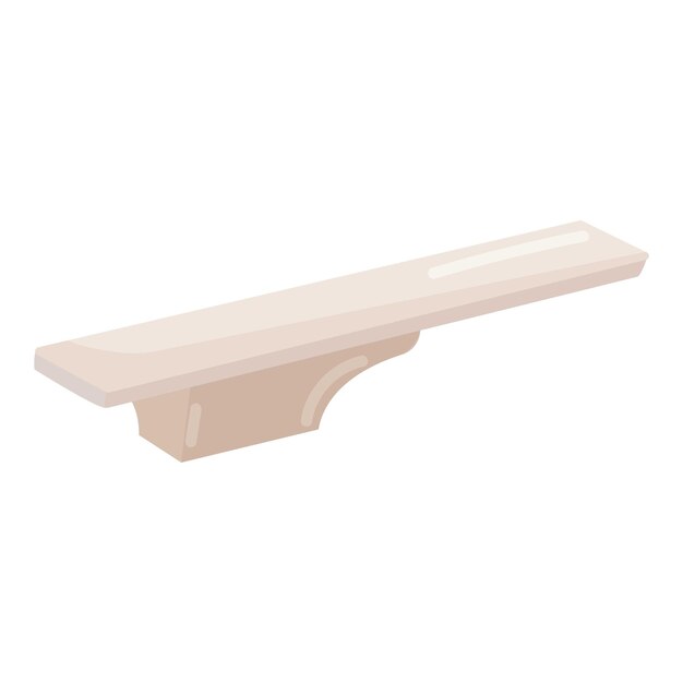 Houten plank geïsoleerd op witte achtergrond
