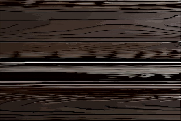 Houten plank realistische vectorillustratie