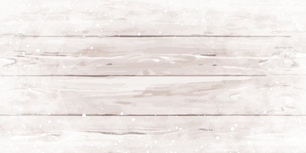 Houten textuur met sneeuwvlokken.