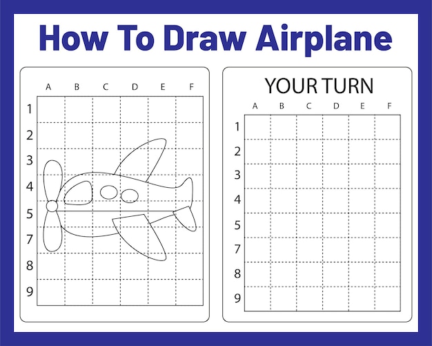 子供のための飛行機の描き方