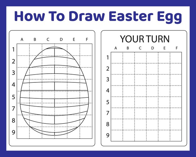 How To Draw Easter Egg for kids