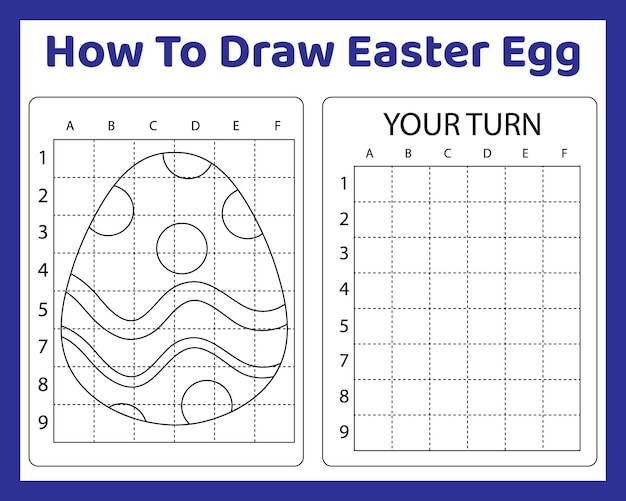 How To Draw Easter Egg for kids