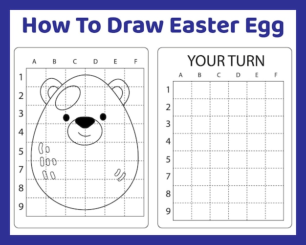 How To Draw Easter Egg for kids