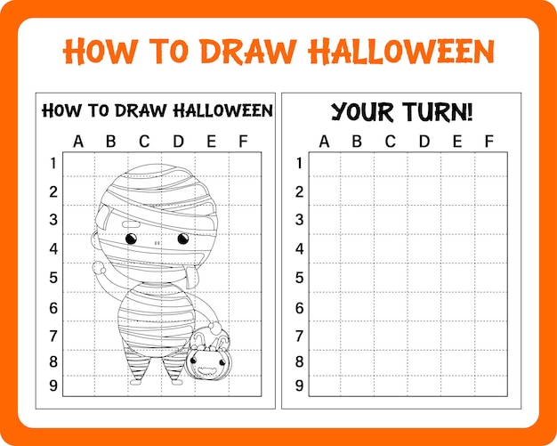 How to draw Halloween for kids