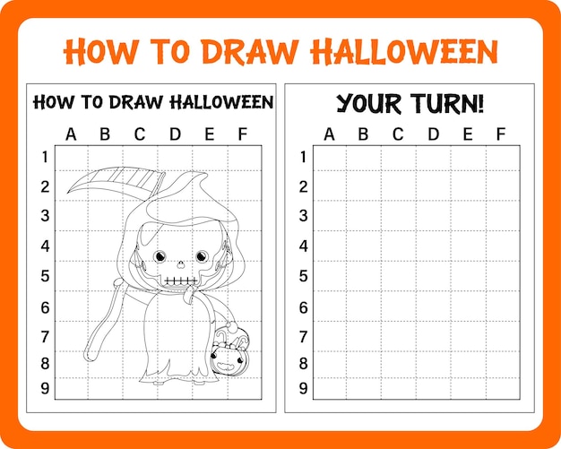 How to draw Halloween for kids