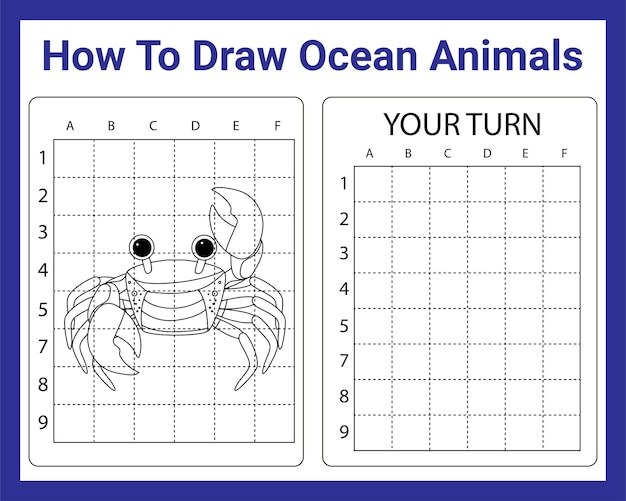 How To Draw Ocean Animals For Kids