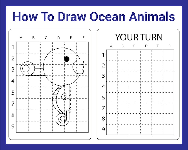 子供のための海の動物を描く方法