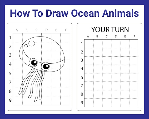 How To Draw Ocean Animals For Kids