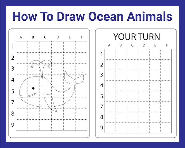 Come disegnare animali dell'oceano per bambini