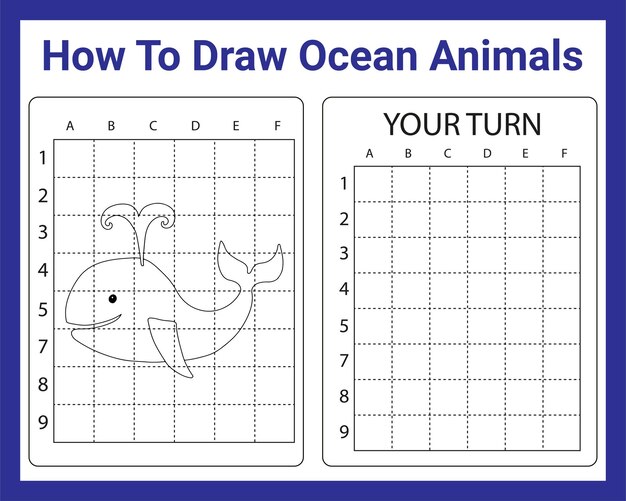 Come disegnare animali dell'oceano per bambini