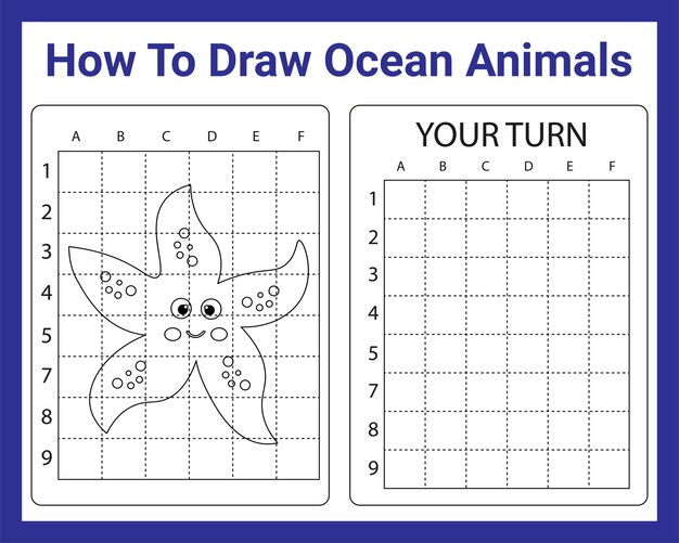 How To Draw Ocean Animals For Kids