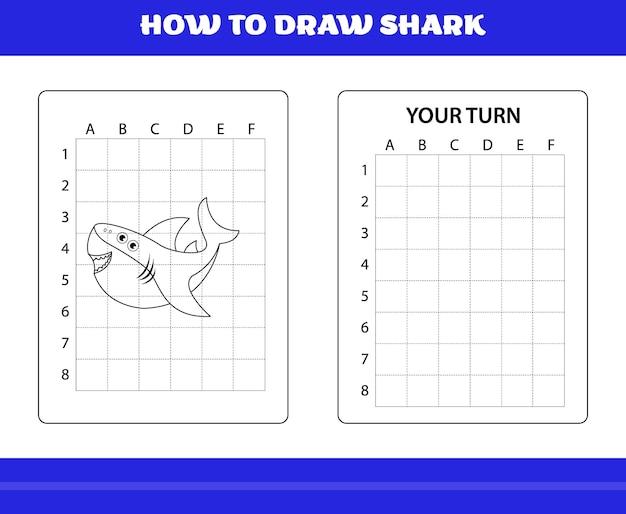 Как нарисовать акулу для детей Как нарисовать акулу для расслабления и медитации