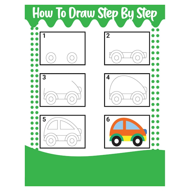 How To Draw Step By Step Toddles learning Activity