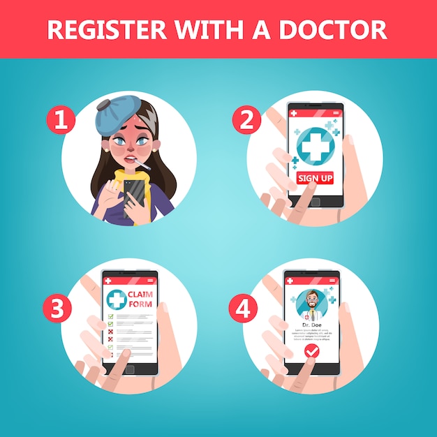 How to get consultation with a doctor using mobile phone instruction.