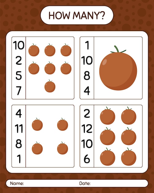 How many counting game with valvet apple. worksheet for preschool kids, kids activity sheet, printable worksheet