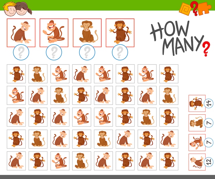 Vector how many monkeys activity