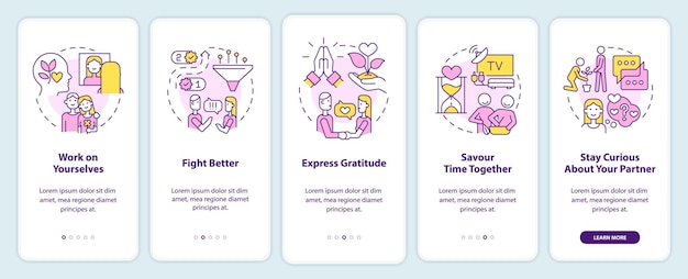 How to save relationship onboarding mobile app screen
