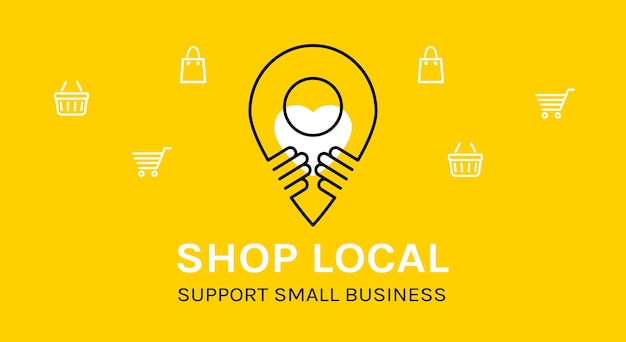 How to Support Small Business infographics Support Local Support Small Vector
