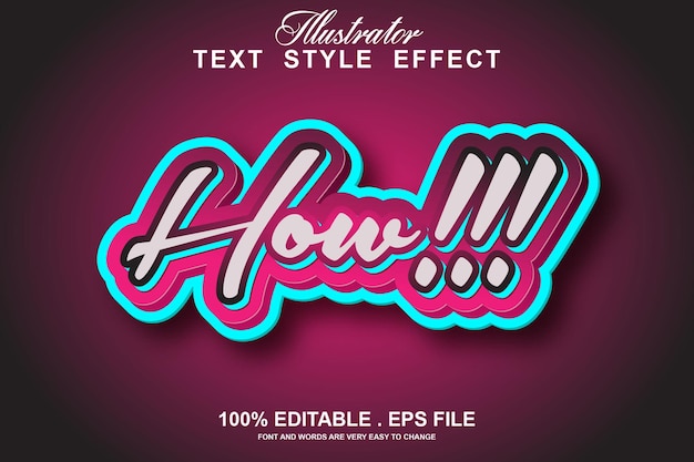 How text effect editable