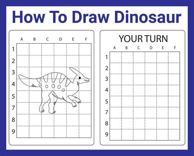 ベクトル 子供のための恐竜を描く方法