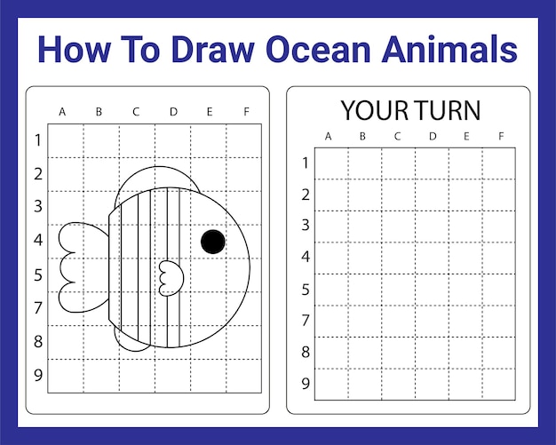 子供のための海の動物を描く方法