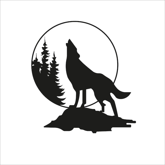 howling wolf logo