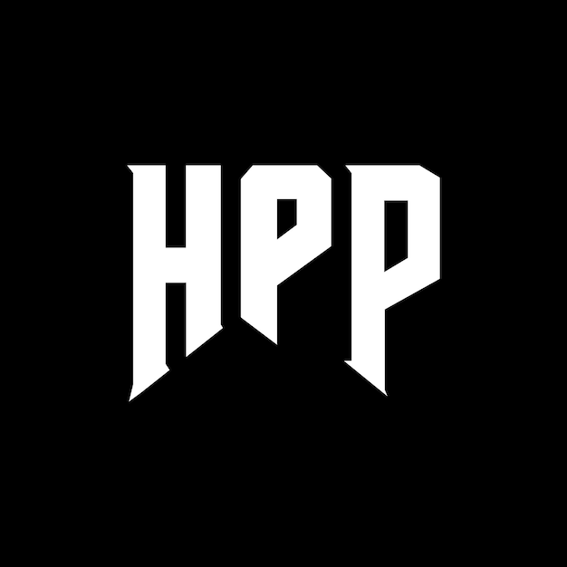 hpp letter logo design for technology company hpp logo design black and white color combination hpp logo hpp vector hpp design hpp icon hpp alphabet hpp typography logo design