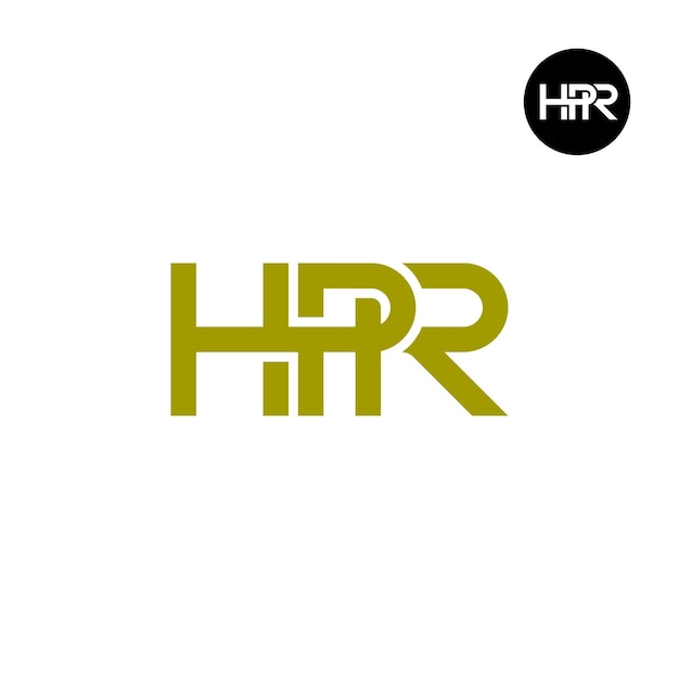 HPR 로고 문자 모노그램 디자인