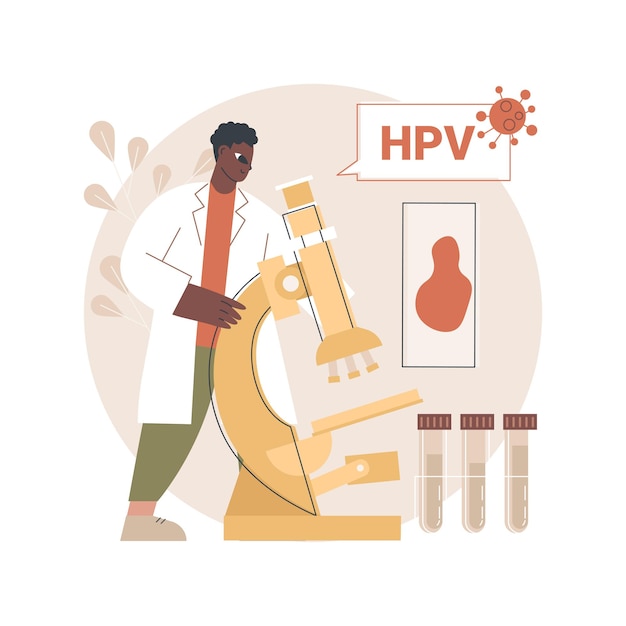 Hpv-test abstracte concept illustratie