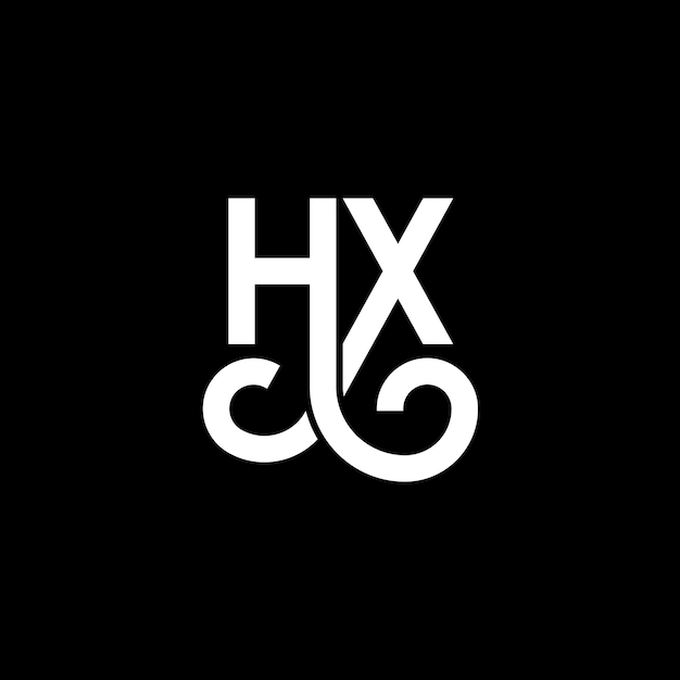 ベクトル 黒い背景に hq 文字のロゴデザイン hq クリエイティブ イニシャル 文字ロゴコンセプト hq レターデザイン hq ホワイトレターデザイン h q h q ロゴ