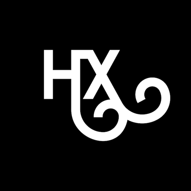 Вектор Дизайн логотипа hq на черном фоне hq творческие инициалы концепция логотипа букв hq дизайн букв hq дизайн белых букв на черном фонде h q h q логотип
