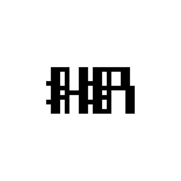モノグラム ロゴデザイン 文字 文字 名前 シンボル 単色 ロゴタイプ アルファベット 文字 シンプル ロゴ
