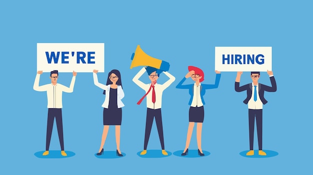 hr recruiting announcement we are hiring advertisement human resources or employer looking for cand