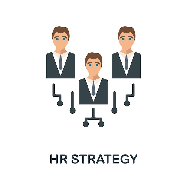 Hr-strategiepictogram Eenvoudig element uit de human resources-collectie Creatief Hr-strategiepictogram voor webontwerpsjablonen, infographics en meer