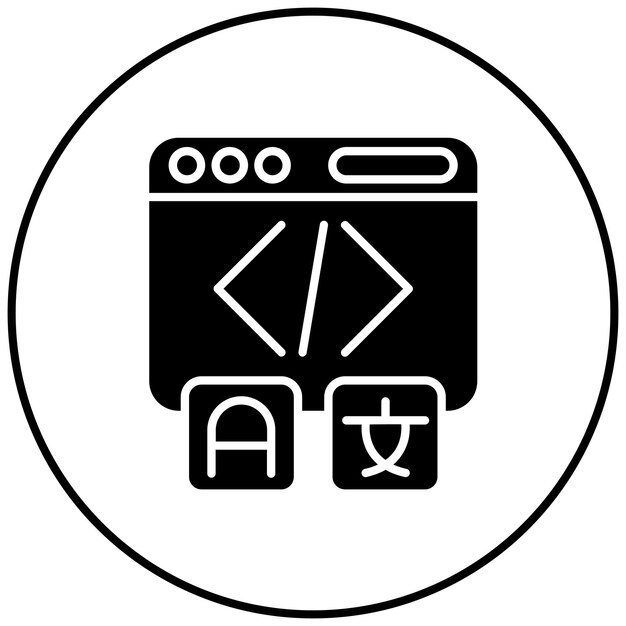 Hreflang Tag icoon vector afbeelding Kan worden gebruikt voor Internet Marketing